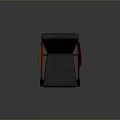Stylish Single Chair With Gray Fabric Seat Wooden Armrests And Button Tufted Backrest