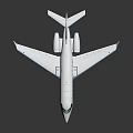 Modern White Passenger Jet With Blue Accents Sleek Fuselage Wings And Engines