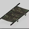 Medical Equipment Camouflage Stretcher With Black Frame For Emergency Rescue Use