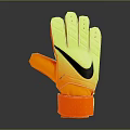 Nike Goalkeeper Gloves In Yellow And Orange With Black Swoosh Design