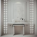 New Chinese-style Duan Jing Desk Entrance Duan Jing Desk 3d model