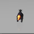 Mechanical Rhino Character With Colorful Body Futuristic Components And Decorative Parts