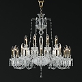 European-style crystal chandelier 3d model