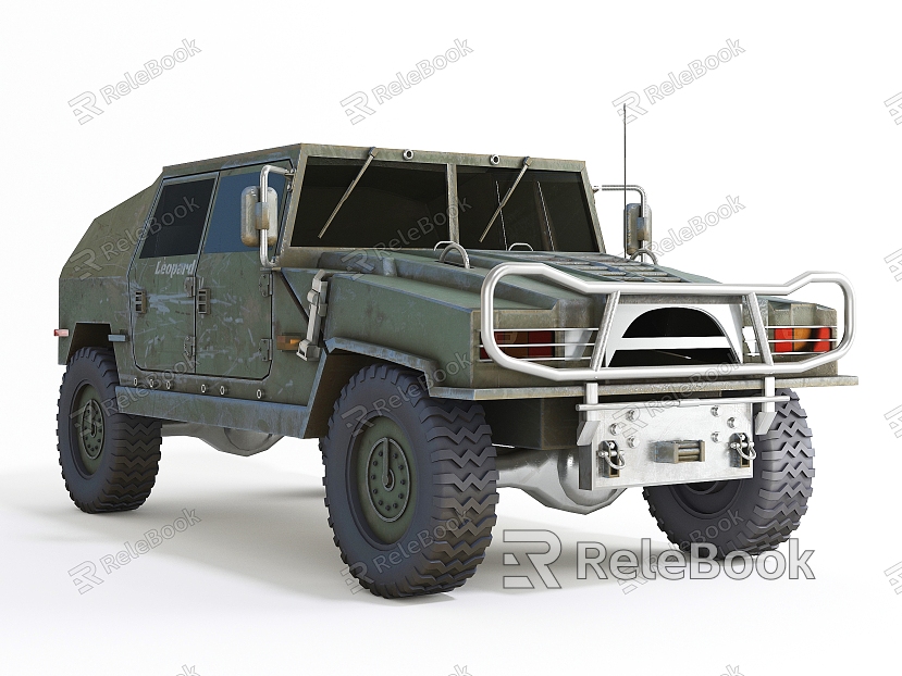 modern military vehicle off-road vehicle model