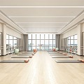 Yoga Dance Studio Modern Yoga Studio 3d model