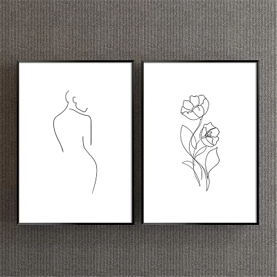 Modern abstract painting decorative hanging painting 3d model Modern abstract painting decorative hanging painting 3d model