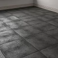 Sleek Gray Textured Porcelain Floor Tiles In Modern Interior Room Design