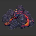 Colorful Spiral Terrain with Vibrant Purple Pink Orange Swirling Patterns and Artistic Texture