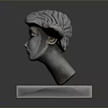 Metal Medical Device Human Head Model For Anatomical Teaching And Training