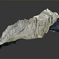 Breathtaking Snow Mountain Landscape With Snowy Peaks And Rocky Slopes