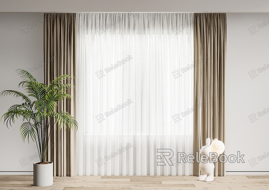 curtain fabric curtain gauze curtain fabric curtain model