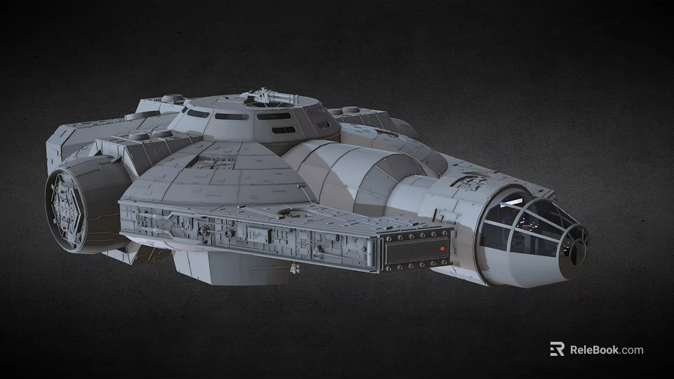 Sci Fi Spaceship 3D Model With Detailed Exterior And Futuristic Design 3d model 