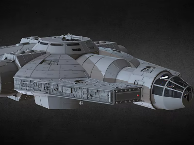 Sci Fi Spaceship 3D Model With Detailed Exterior And Futuristic Design 3d model