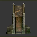 Intricate Decorative Arch Bridge 3D Model Featuring Detailed Piers And Ornate Design