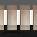 New Chinese-style screen partition 3d model