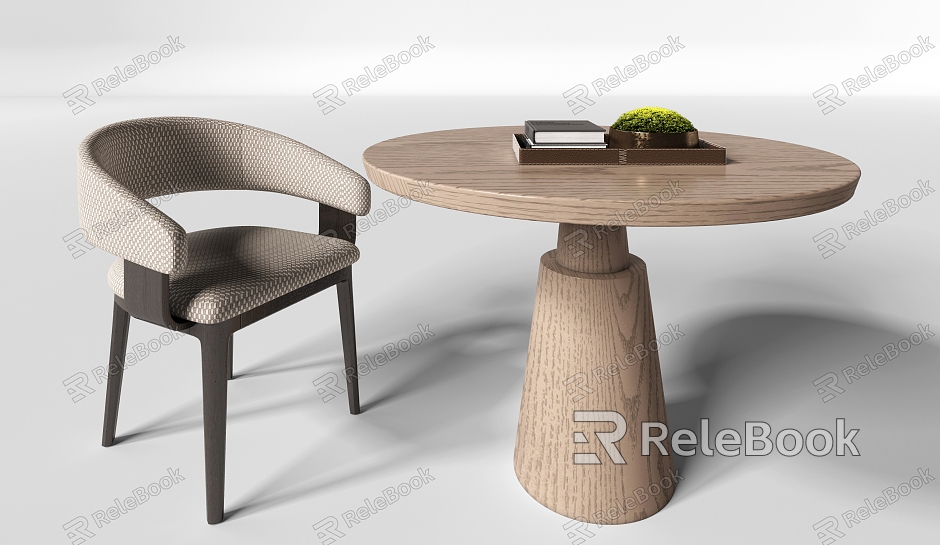 Table and Chair Table and Chair Combination Home Decoration Guest Room Bedroom Light Luxury model