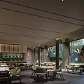 Modern Luxury Clubhouse Interior Design Featuring Floor to Ceiling Windows Greenery And Elegant Furniture