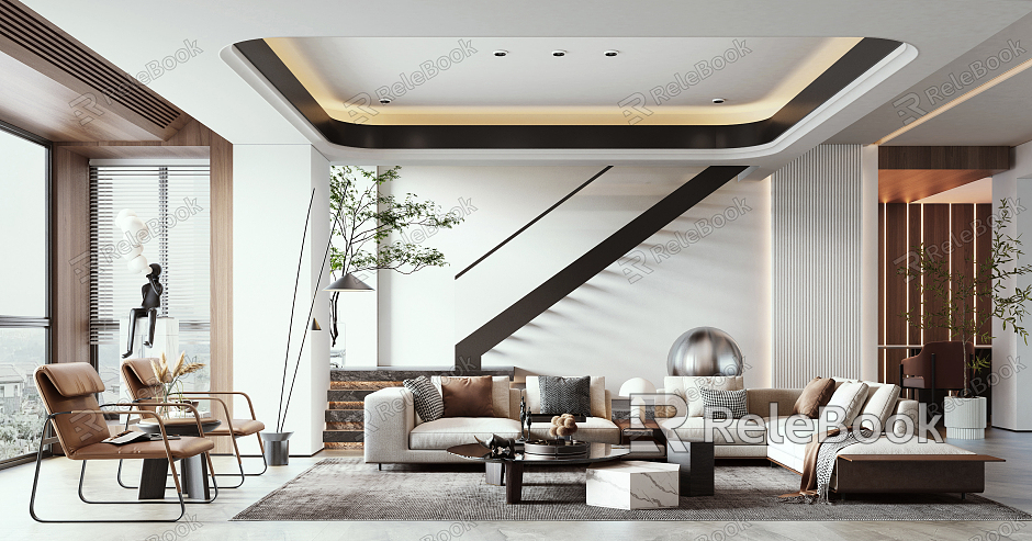 modern living room model