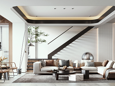 modern living room model