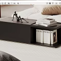 Side Cabinet Bookcase Decorative Cabinet Simple Cabinet 3d model
