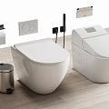 Smart toilet 3d model