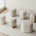 Sofa stool Low stool 3d model