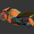 Modern Motorcycle Two-wheeled Motocross Motorcycle 3d model