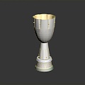 Modern Trophy Football Cup 3d model