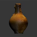 Traditional Furniture Interior Decor With Handmade Brown Ceramic Vase Accent