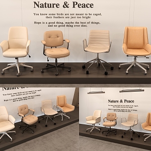 Office Chair Swivel Chair Office Furniture 3d model