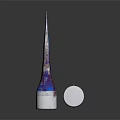Medigel Brand Blue Medical Device Tube with Red Pattern and White Cap