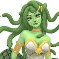Medusa Snake Female Monster Elf Game Figure Game Character 3d model
