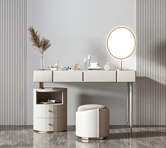 Light Luxury Dressing Table 3d model