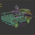 Self-made armed car modified car modified car chariot doomsday car self-made car self-made car modified car 3d model