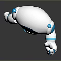 Industrial Robot Single Wheel Robot Double Wheel Robot Robot Robot Assistant Small Robot 3d model