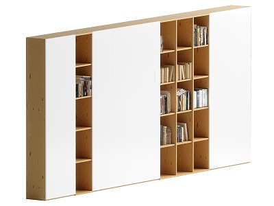 Log Style Bookcase Locker model