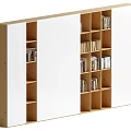 Log Style Bookcase Locker 3d model