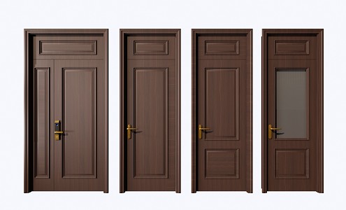 American swing door 3d model