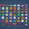 Various Colorful Decorative Masks For Daily Household Use With Unique Designs