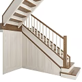 Modern Wooden Staircase Designs Featuring Railings and Steps in Dark Light Wood