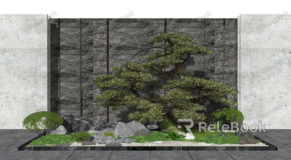 New Chinese style landscape sketch landscape sketch landscape wall model