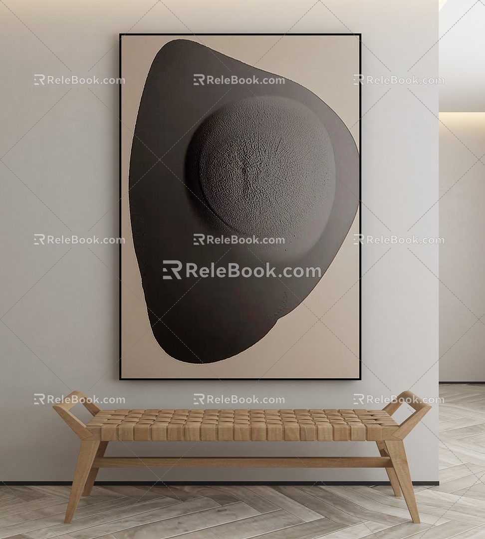 modern decorative painting 3d model