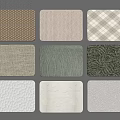 Wall Paneling Samples with Various Textures and Colors Arranged in Grid 3d model