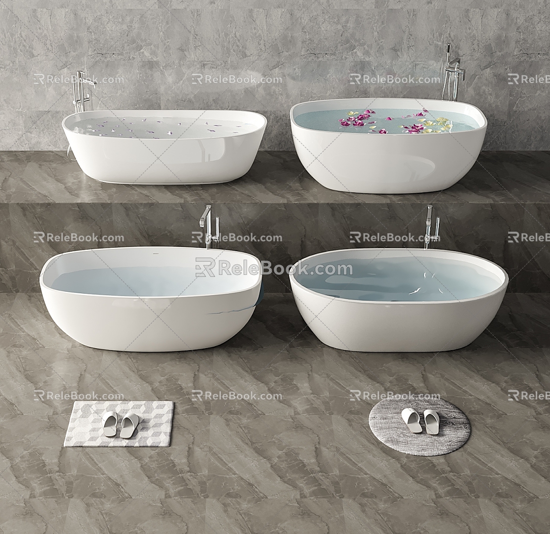 Modern Bathtub Bathtub Tub 3d model