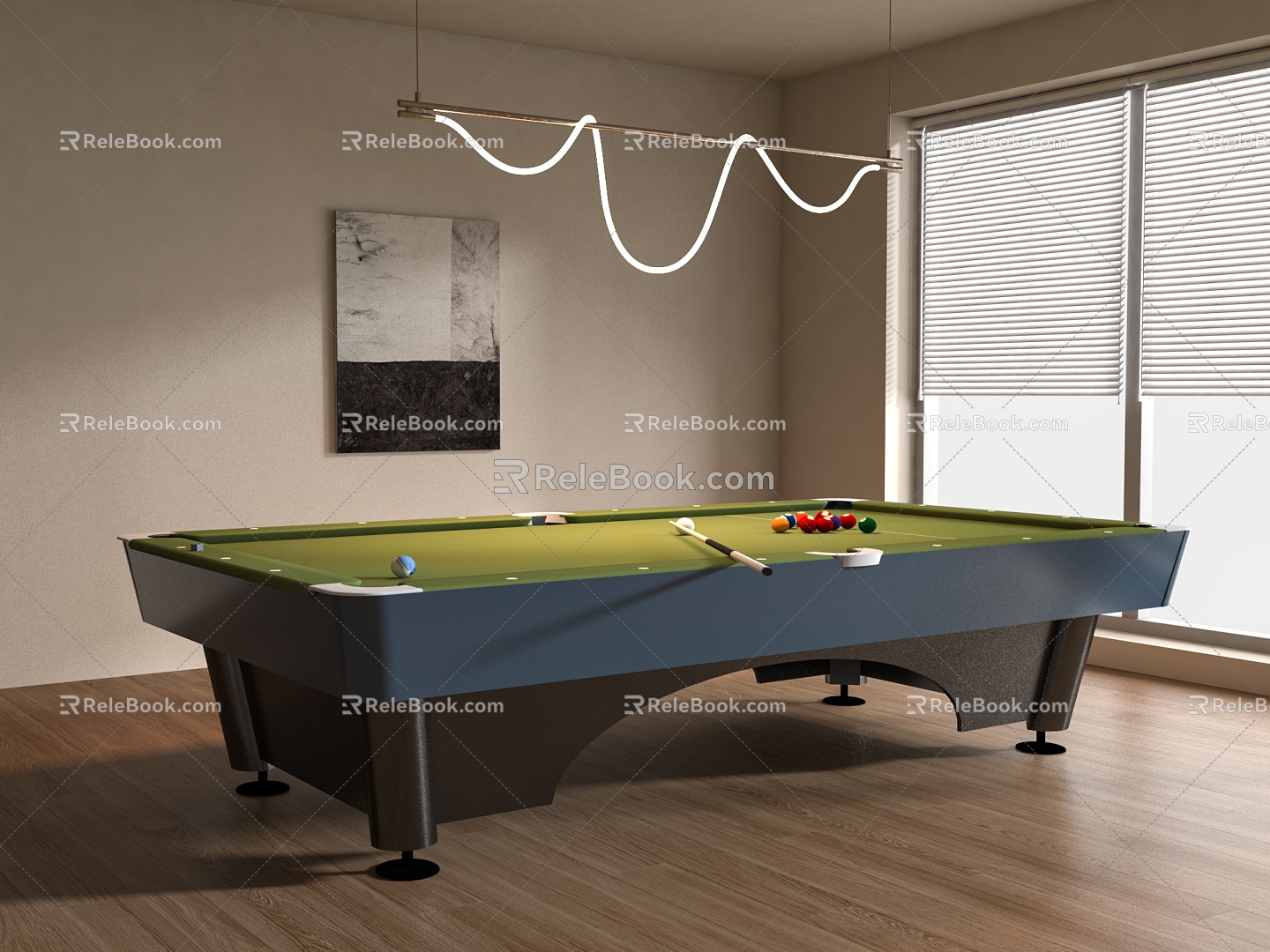 Billiard table 3d model