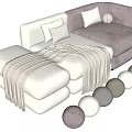 Comfortable Modern Sofa Set With Color Options Decorative Pillows And Soft Throw Blanket