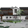 Chinese ancient antique architecture 3d model