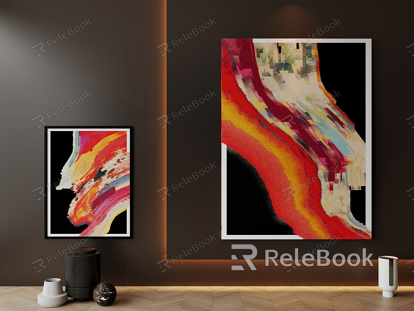 abstract decorative painting model