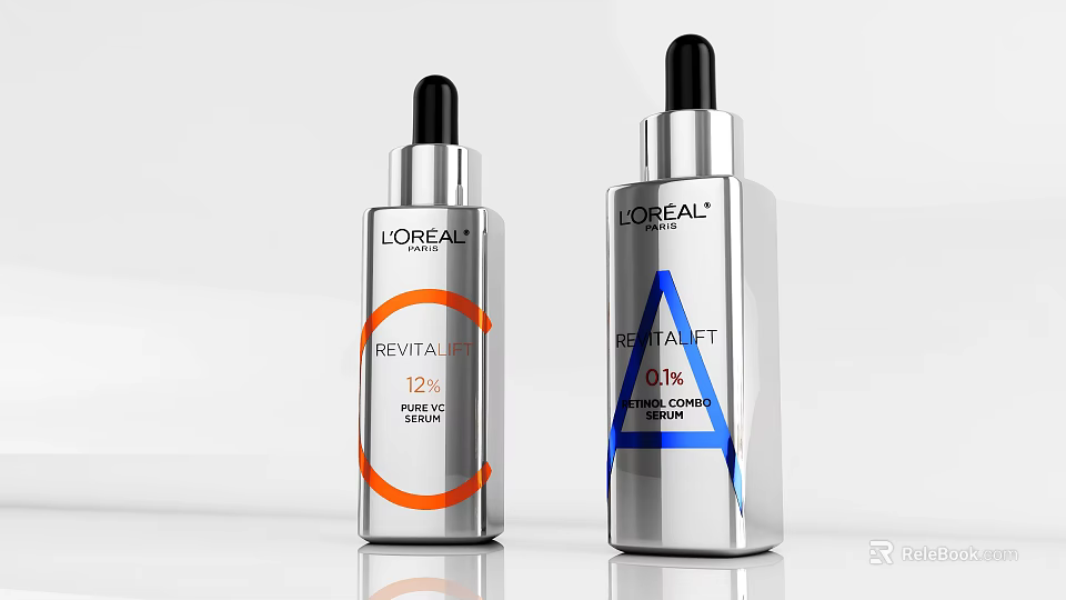 L'Oreal Revitalift Serum With 12% Vitamin C And 0.3% Retinol For Skincare 3d model 