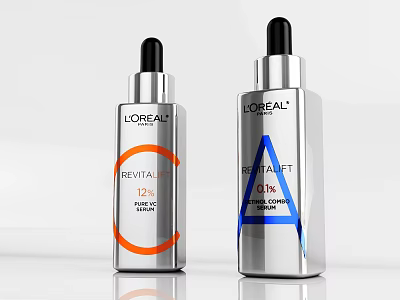 L'Oreal Revitalift Serum With 12% Vitamin C And 0.3% Retinol For Skincare 3d model